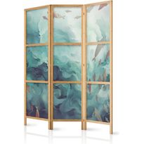 Japanilainen sermi Artgeist Escaping Fish - Very Fast Swimming Fish in Muted Colors Among Ocean Depths, eri vaihtoehtoja