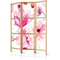 Japanilainen sermi Artgeist Floral Bliss I, 172x135cm, valkoinen