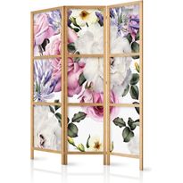 Japanilainen sermi Artgeist Floral Glade, 172x135cm, harmaa