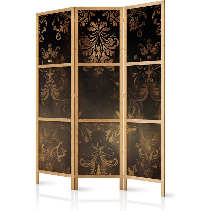 CONFIGURABLE PÄÄTUOTE - Japanilainen sermi - Floral Ornaments Carved in Delicate Sepia and Brown Shades 05999