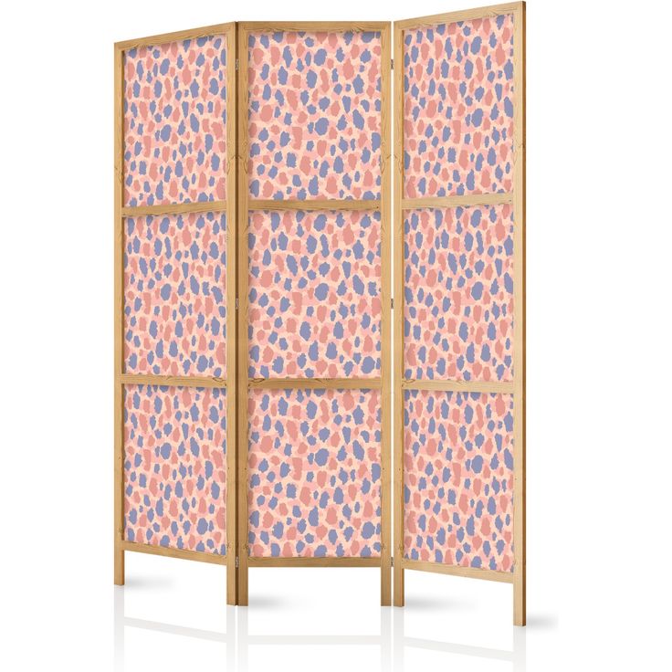 CONFIGURABLE PÄÄTUOTE - Japanilainen sermi - Giraffe Pattern - Colorful Animal Pattern in Blue-Pink Spots. 31155