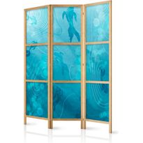 Japanilainen sermi Artgeist Koi Fish Under the Water Surface - a Cluster of Japanese Fish in the Depths of the Pond in Shades of Navy and Blue, eri vaihtoehtoja