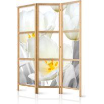Japanilainen sermi Artgeist Luminous Tulips I, 172x135cm, valkoinen
