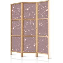 Japanilainen sermi Artgeist Night Sky - Artistic Constellations and Stars in Pastel Shades, eri vaihtoehtoja