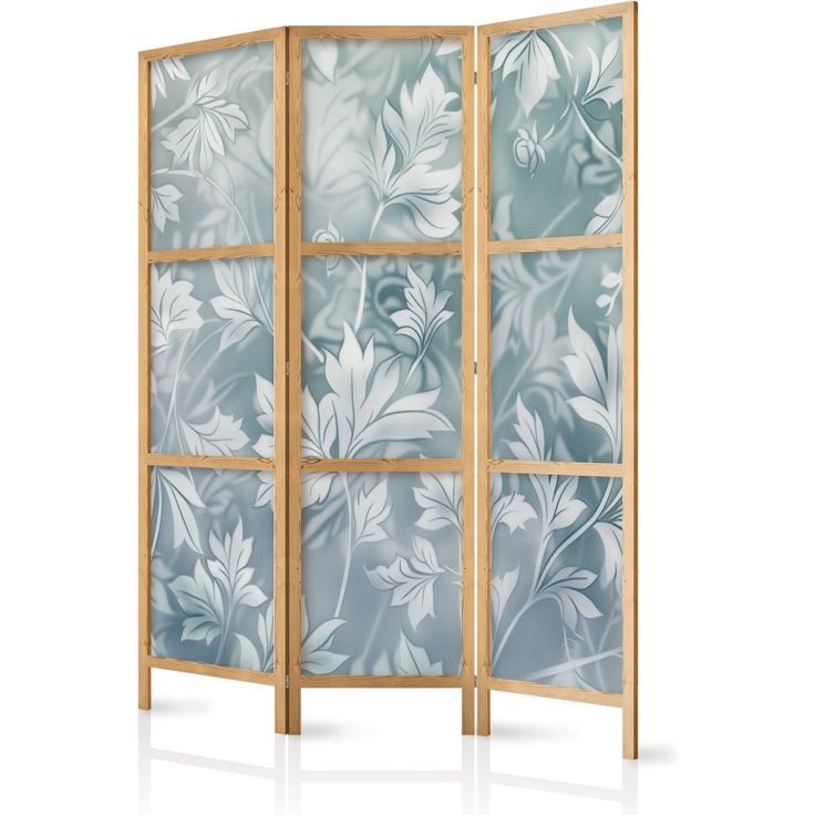 CONFIGURABLE PÄÄTUOTE - Japanilainen sermi - Ornaments in Worn Muted Turquoises - Delicate Plant Pattern 05876