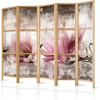 Japanilainen sermi Artgeist Retro Magnolias II, 172x225cm, harmaa