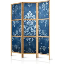 Japanilainen sermi Artgeist Retro Ornament -  Decorative Motif in Worn Blues, eri vaihtoehtoja
