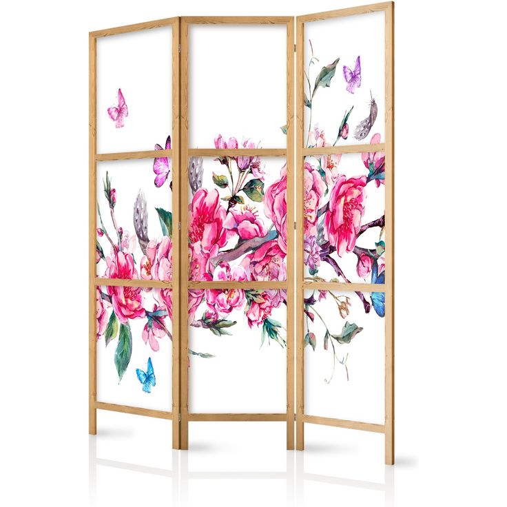Japanilainen sermi - Style: Flowers and Butterflies
