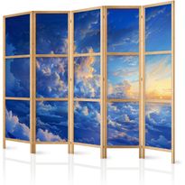 Japanilainen sermi Artgeist When the Sky Becomes a Canvas: Artistic Creation of Nature in the Clouds, 172x225cm, sininen