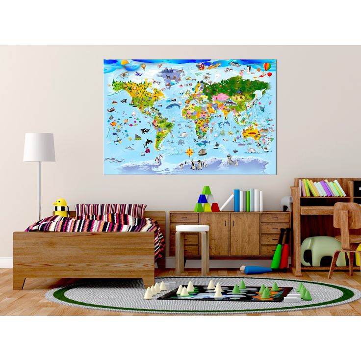 CONFIGURABLE PÄÄTUOTE - Korkkitaulu - Children's Map: Colourful Travels 30528