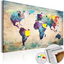 Korkkitaulu Artgeist Colorful World Map, eri vaihtoehtoja