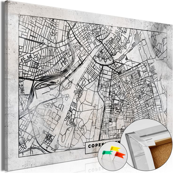 CONFIGURABLE PÄÄTUOTE - Korkkitaulu - Copenhagen Plan 30320