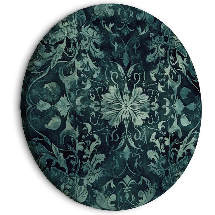 CONFIGURABLE PÄÄTUOTE - Pyöreä taulu - Oriental Pattern Carpet: Emerald Ornaments and Worn Patterns 89562