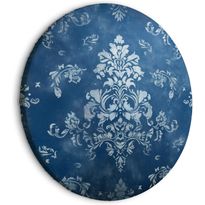 Pyöreä taulu Artgeist Retro Ornament: Decorative Motif in Worn Blues, eri vaihtoehtoja
