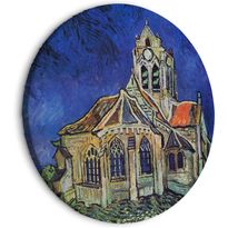 Pyöreä taulu Artgeist The Church at Auvers (Vincent van Gogh), eri vaihtoehtoja