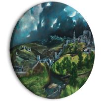 Pyöreä taulu Artgeist View of Toledo (El Greco), eri vaihtoehtoja