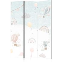 Sermi Artgeist Balloons in the Sky - Balloons in Pastel Colors Flying in a Cloudy Sky - Among Rainbows and Stars, eri vaihtoehtoja