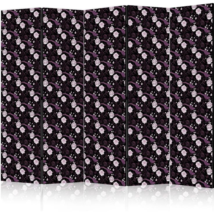CONFIGURABLE PÄÄTUOTE - Sermi - Birds Among Flowers - Pheasants Surrounding Peonies - Purple 09119