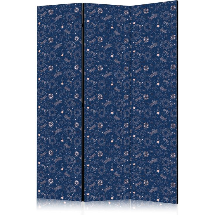 CONFIGURABLE PÄÄTUOTE - Sermi - Cosmic Fantasy - Pattern with Suns Moons and Dragonflies on a Dark Background 32916