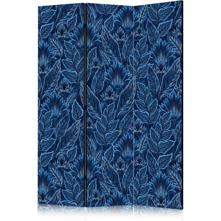 CONFIGURABLE PÄÄTUOTE - Sermi - Dense Vegetation - Botanical Patterns in Illustrative Style; Blue 10627