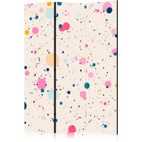Sermi Artgeist Dots - Spots and Splashes Multicolored - Cheerful Pattern on a Light Pink Background, eri vaihtoehtoja