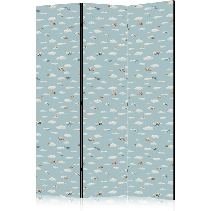 CONFIGURABLE PÄÄTUOTE - Sermi - Illustration - Yellow-Blue Airplanes Against a Blue Sky 32114
