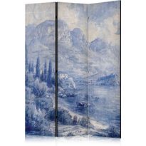 Sermi Artgeist Italian Landscape - Lake Como Painted in Shades of Blue, eri vaihtoehtoja