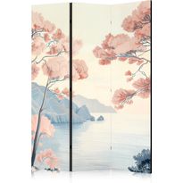 Sermi Artgeist Landscape with the Ocean - Cliffs - and Trees in Delicate Pink Shades, eri vaihtoehtoja