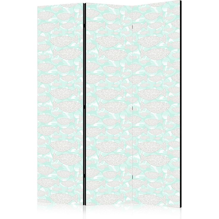 CONFIGURABLE PÄÄTUOTE - Sermi - Minimalist Fish - Fish of Grey Dots on a Crystal Clear Water Surface in Mint Green Colors 10757