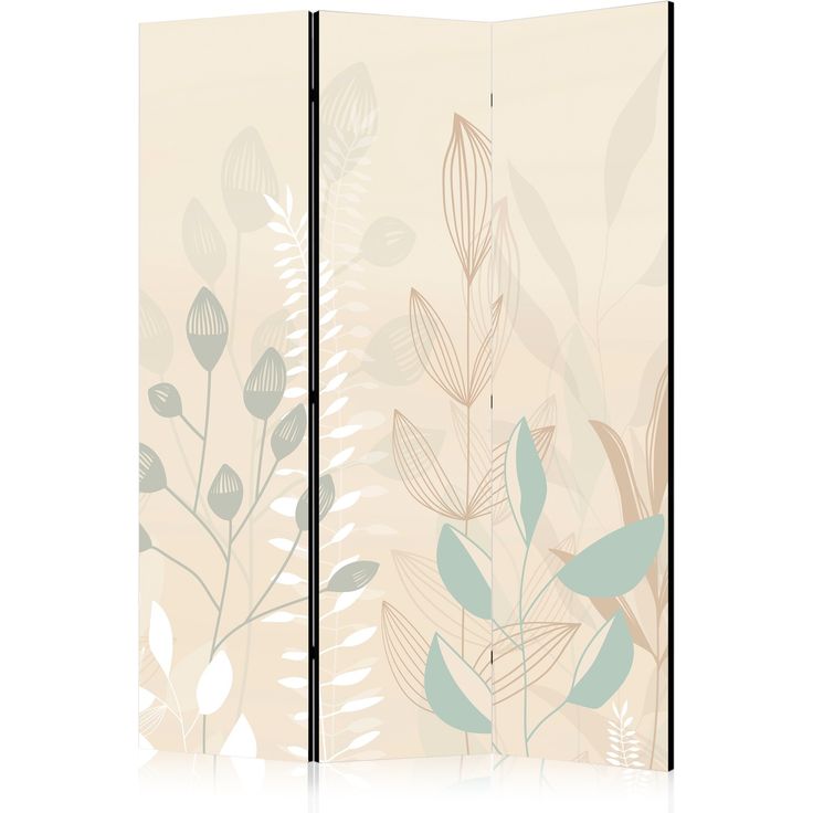 CONFIGURABLE PÄÄTUOTE - Sermi - Morning in the Meadow - Various Pastel Plants on a Beige Background 34620