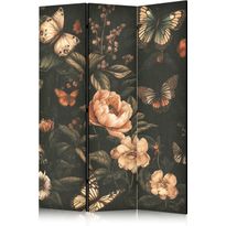 Sermi Artgeist Mysterious Garden - Butterflies Flying Over Flowers - Rustic Evening, eri vaihtoehtoja