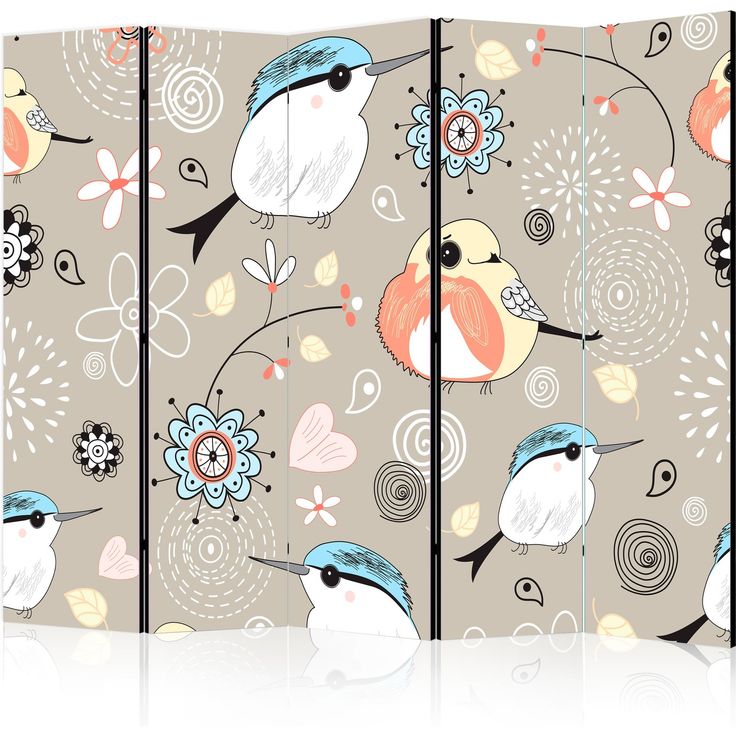 CONFIGURABLE PÄÄTUOTE - Sermi - Natural pattern with birds II 72180