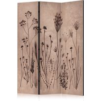Sermi Artgeist Plant Vintage - Delicate Field Flowers on a Background in Lime Wash Technique, eri vaihtoehtoja