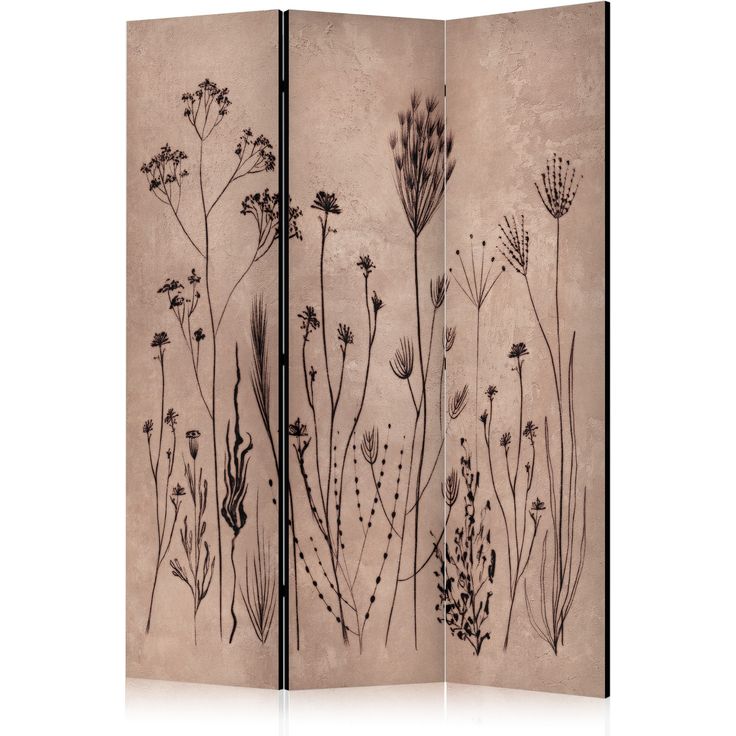 CONFIGURABLE PÄÄTUOTE - Sermi - Plant Vintage - Delicate Field Flowers on a Background in Lime Wash Technique 11617