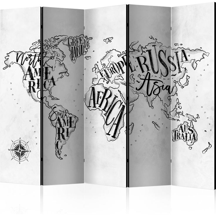 CONFIGURABLE PÄÄTUOTE - Sermi - Retro Continents (Grey) II 50232