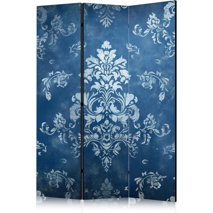 CONFIGURABLE PÄÄTUOTE - Sermi - Retro Ornament - Decorative Motif in Rubbed Blues 10030