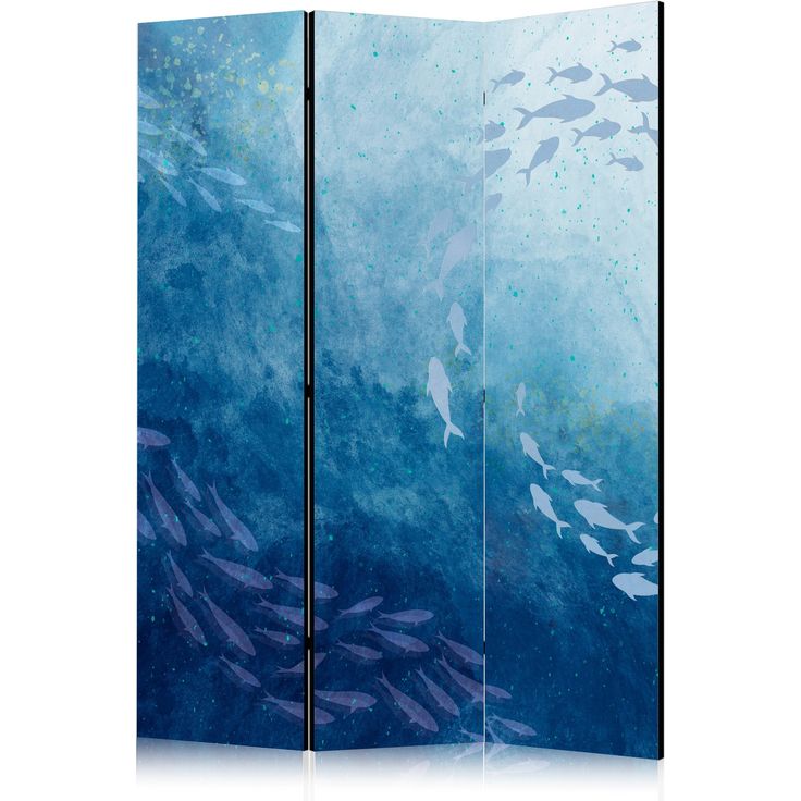 CONFIGURABLE PÄÄTUOTE - Sermi - Schools of Fish - Luminous Clusters of Fish in Blue Hues Amidst the Sea Depths 09973