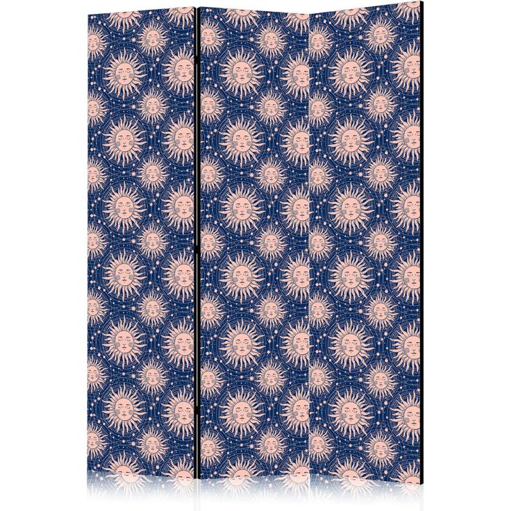 CONFIGURABLE PÄÄTUOTE - Sermi - Sunny Patterns - Repeating Sun Motif on a Navy Background 33623