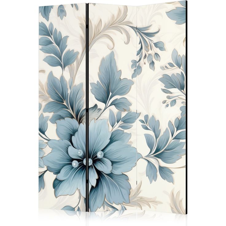 CONFIGURABLE PÄÄTUOTE - Sermi - Turquoise Flowers in Retro Vibe; Floral Ornaments 10092