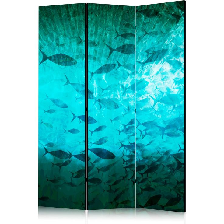 CONFIGURABLE PÄÄTUOTE - Sermi - Underwater Paradise - Numerous Shoal of Fish in a Beautiful Turquoise-Blue Depth Illuminated by Sunlight 11594