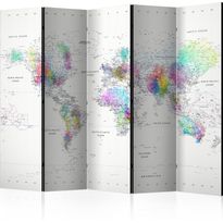 Sermi Artgeist White-colorful world map, eri vaihtoehtoja