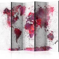 Sermi Artgeist World Map: Red Watercolors II, eri vaihtoehtoja