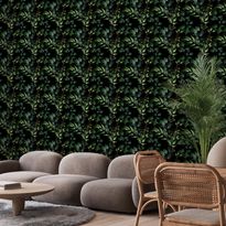 Tapetti Artgeist Green Precision, musta, 50cm x 10m
