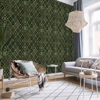 Tapetti Artgeist Olive Mosaic, beige, 50cm x 10m