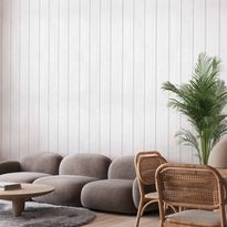 Tapetti Artgeist Vertical Lines White background with a delicate wood pattern vertically, mustavalkoinen, 50cm x 10m