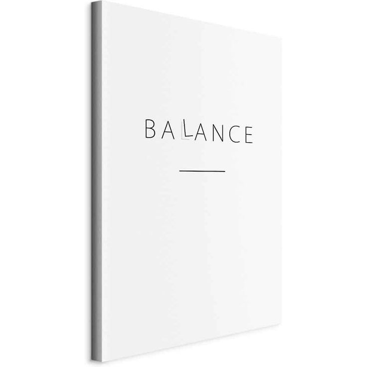 CONFIGURABLE PÄÄTUOTE - Taulu - Balance of Words (1-part) - Black English Text on White 76204