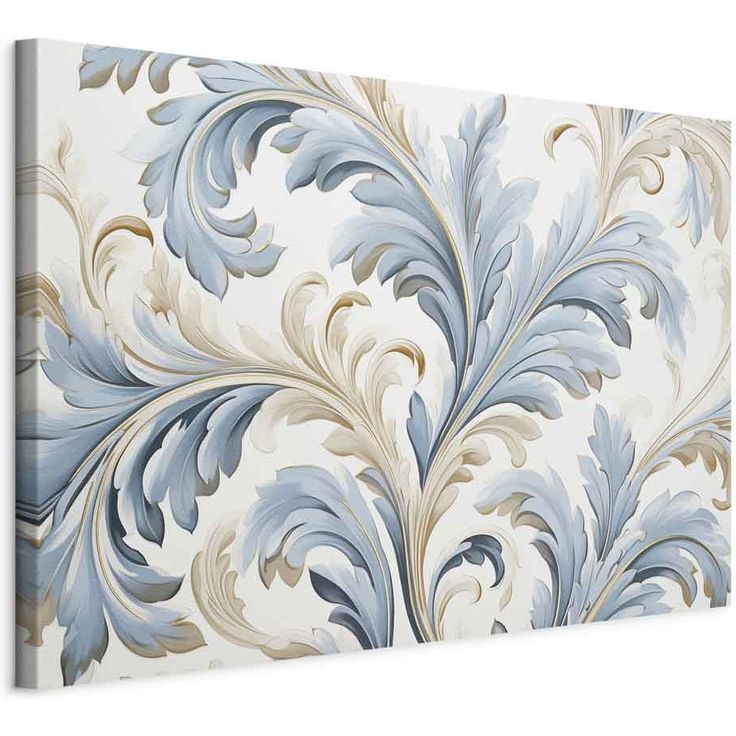 CONFIGURABLE PÄÄTUOTE - Taulu - Baroque Ornaments in Light Cream-Blue Hues 85564