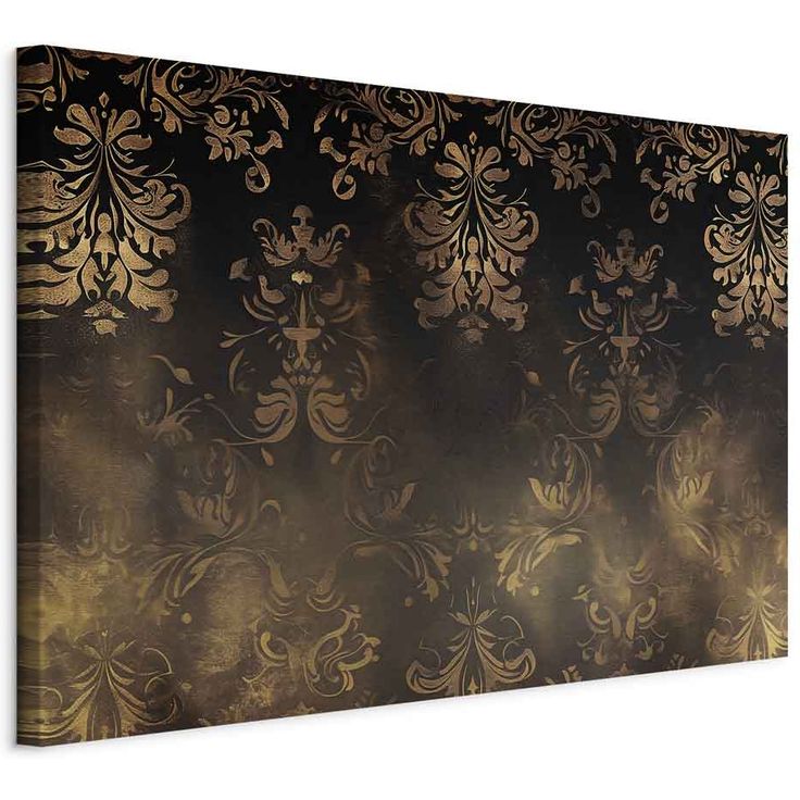 CONFIGURABLE PÄÄTUOTE - Taulu - Baroque Ornaments in Patinated Gold and Browns: Retro Motif 93743