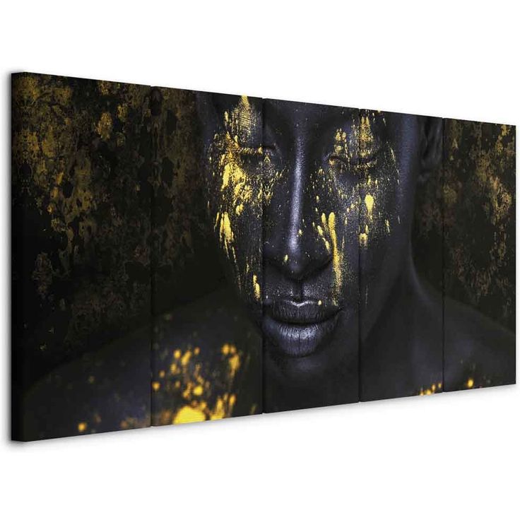 CONFIGURABLE PÄÄTUOTE - Taulu - Bathed in Gold (5 Parts) Narrow 24434