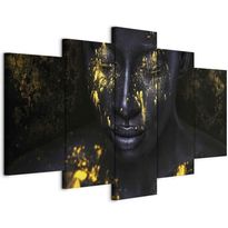 Taulu Artgeist Bathed in Gold (5 Parts) Wide, eri vaihtoehtoja